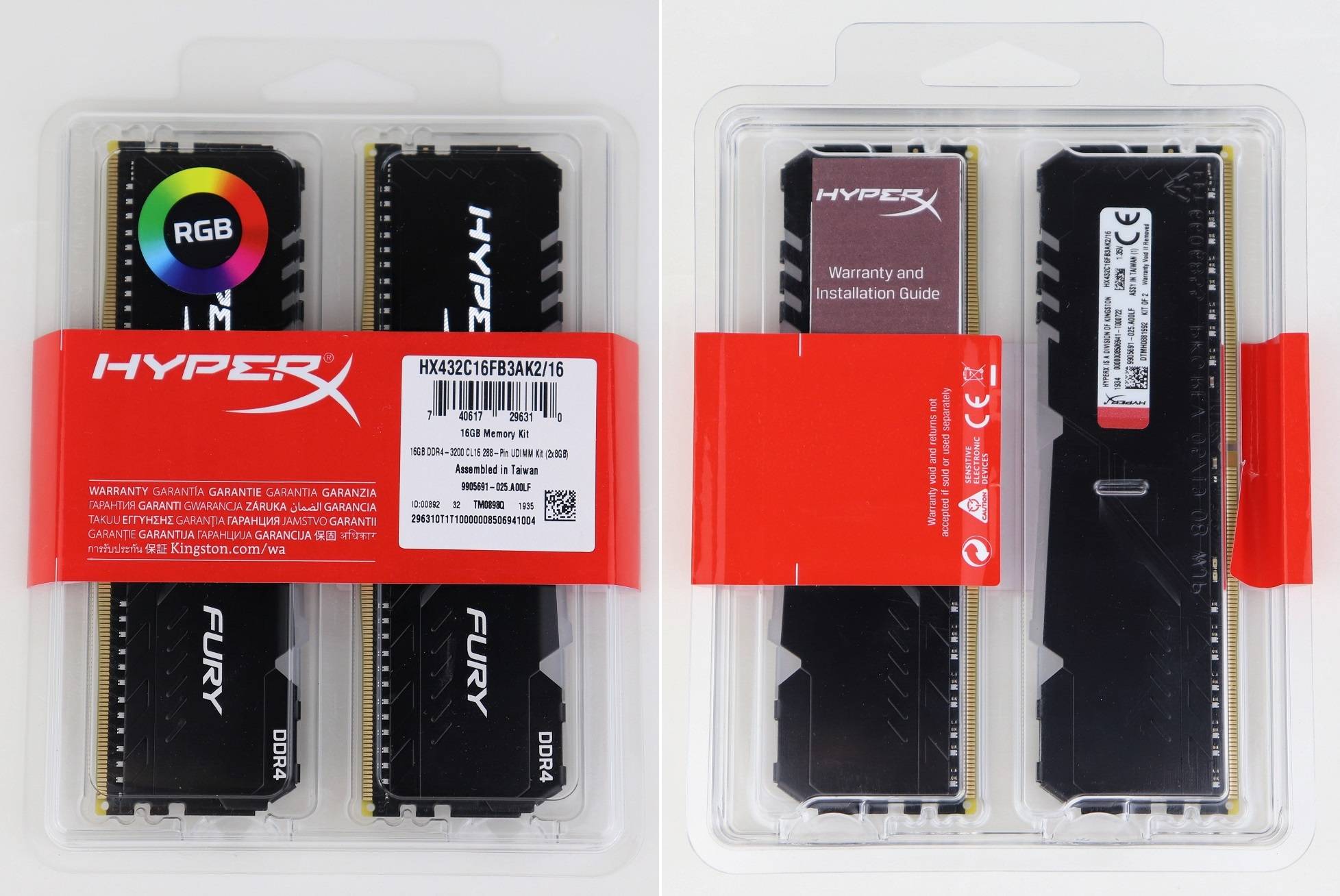 HyperX FURY RGB DDR4記憶體