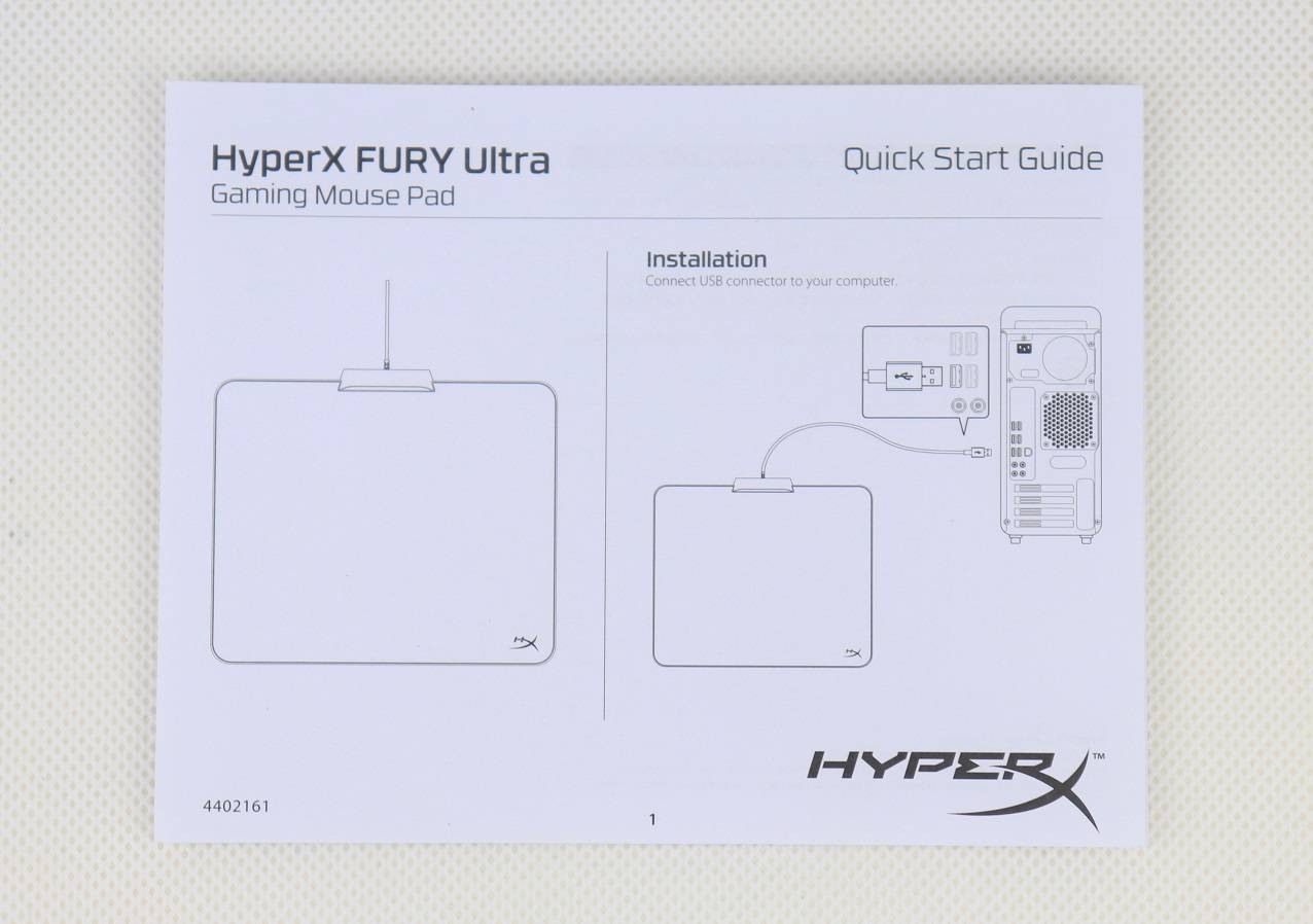 HyperX FURY Ultra RGB滑鼠墊