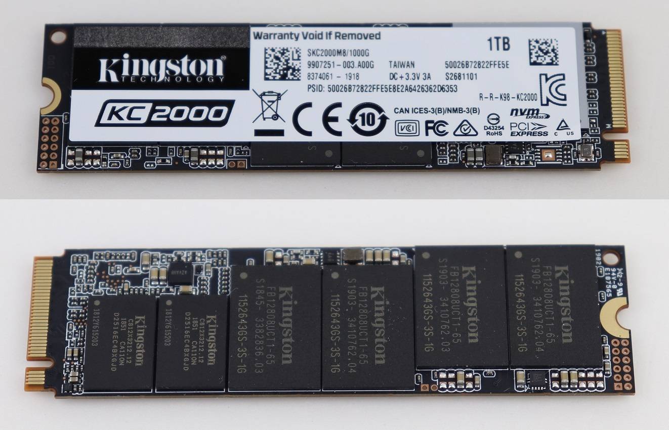 Kingston KC2000 1TB PCIe NVMe SSD固態硬碟