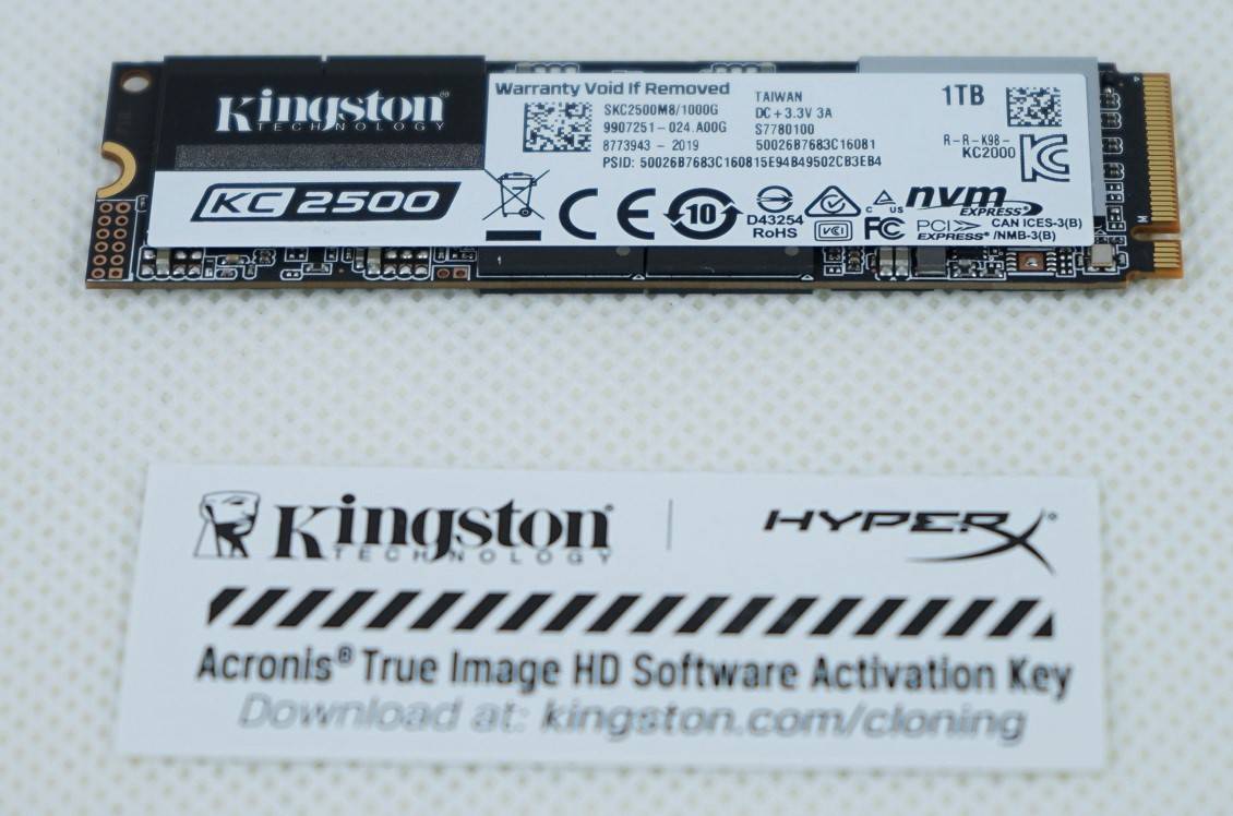 Kingston KC2500 1TB PCIe NVMe SSD固態硬碟– 開箱和評測| UnbxTech HK