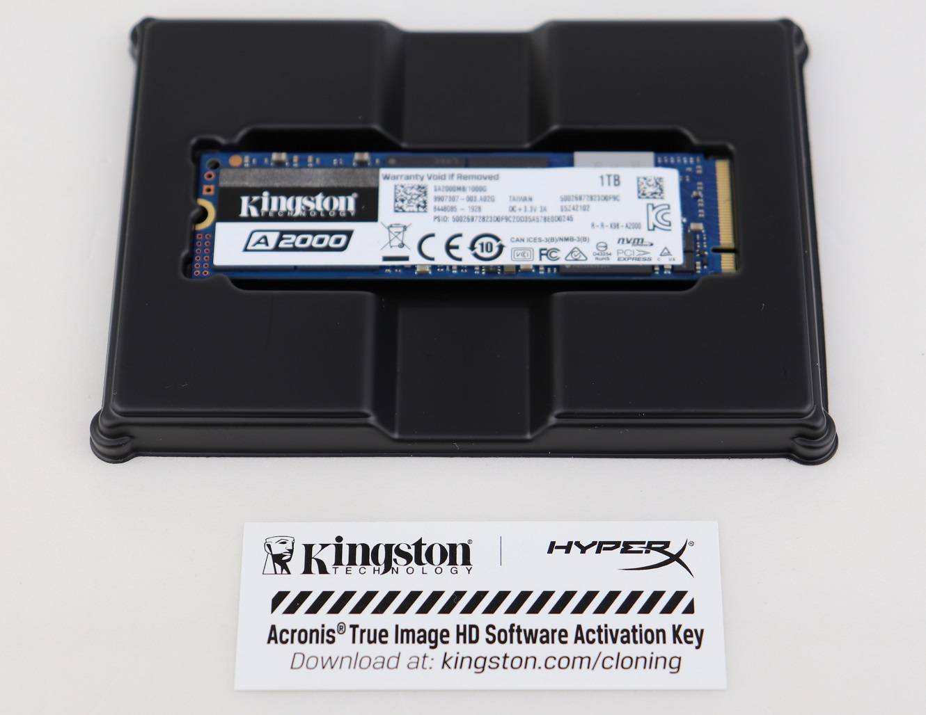 Kingston A2000 PCIe NVMe SSD固態硬碟