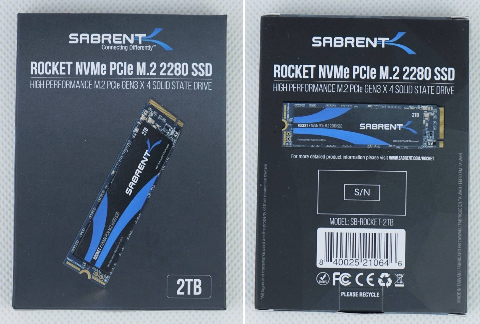 Sabrent Rocket PCIe NVMe SSD固態硬碟
