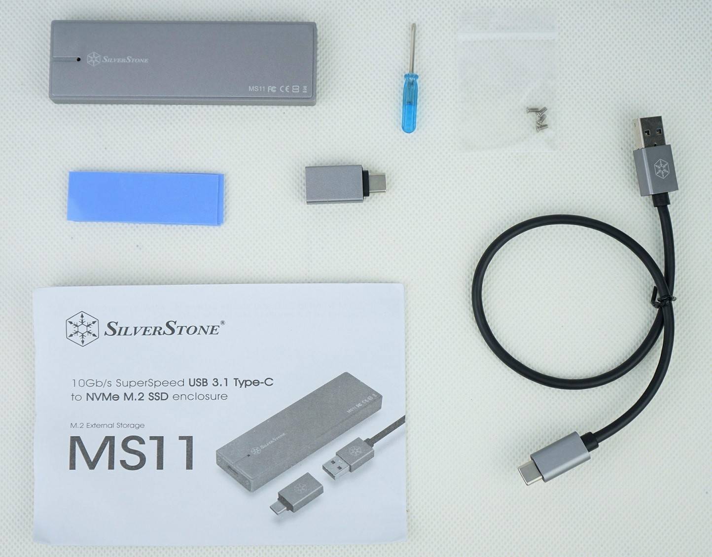 銀欣SilverStone MS11 M.2 SSD固態硬碟外接盒