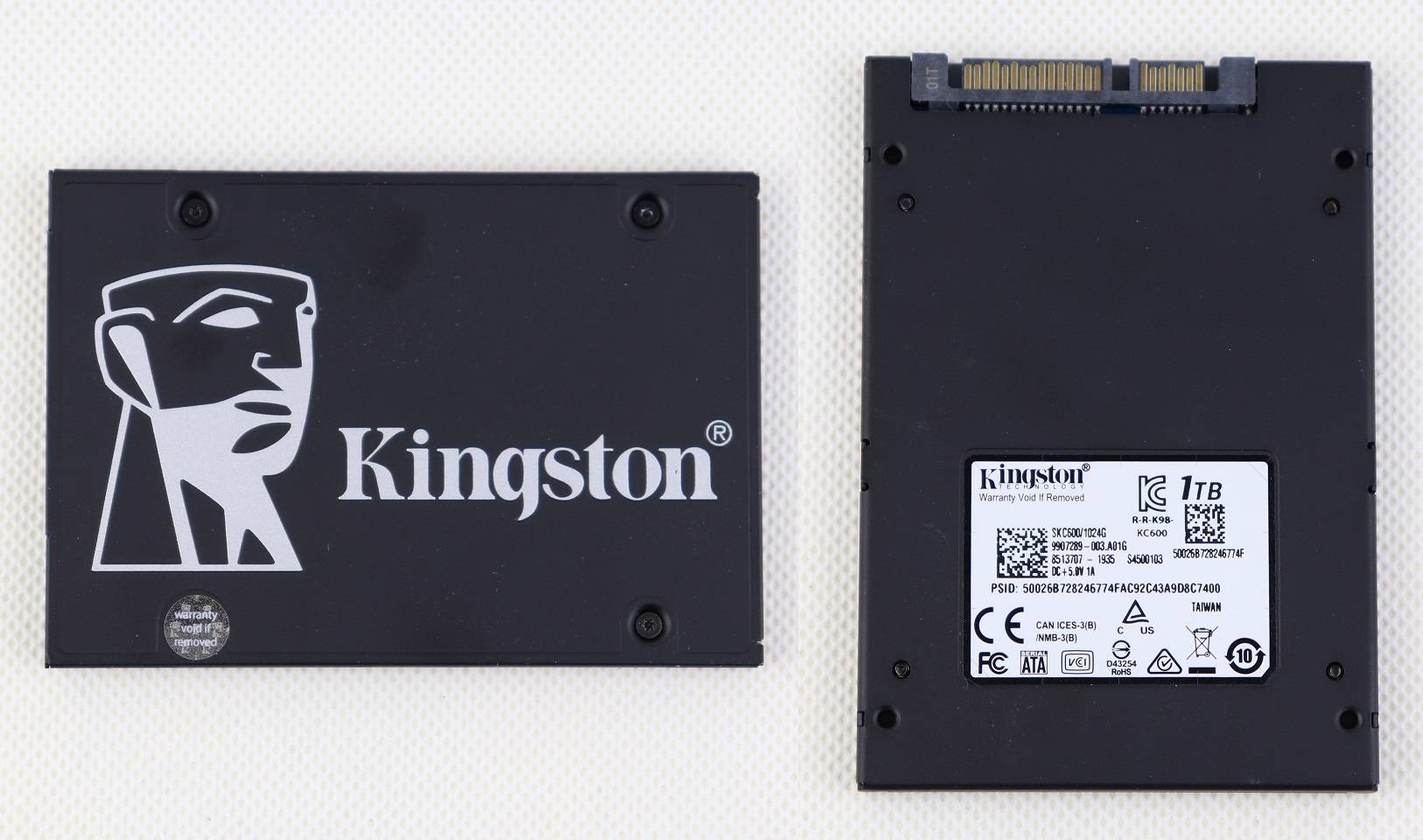 Kingston KC600 SATA SSD固態硬碟
