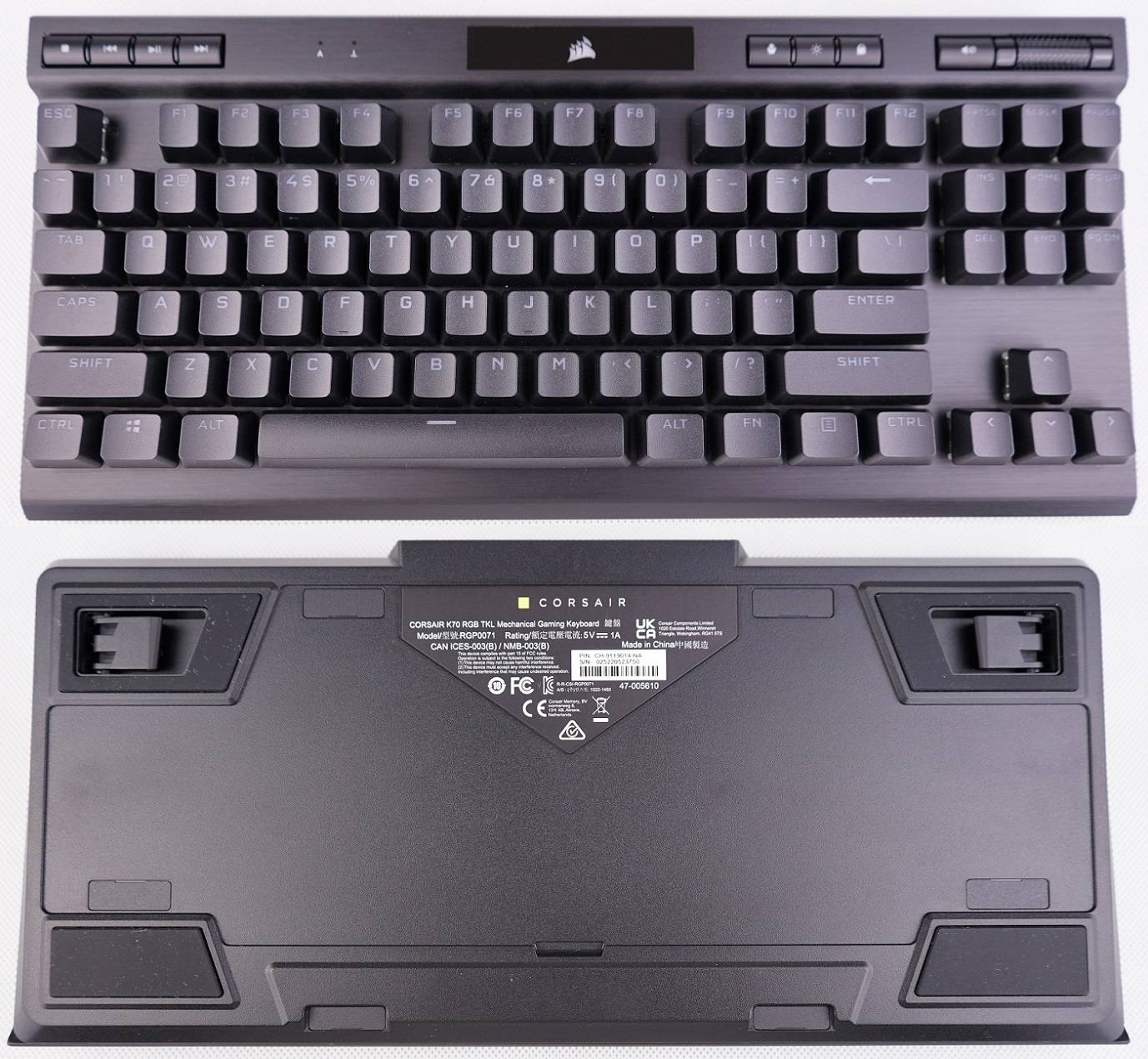 海盜船Corsair K70 RGB TKL Champion Series機械鍵盤