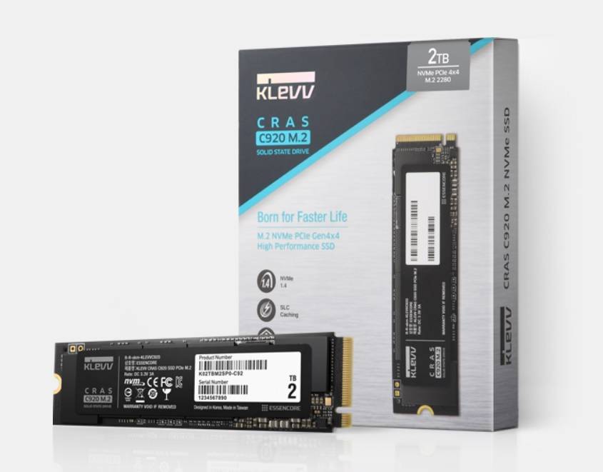科賦KLEVV CRAS C920 PCIe 4.0 NVMe SSD固態硬碟