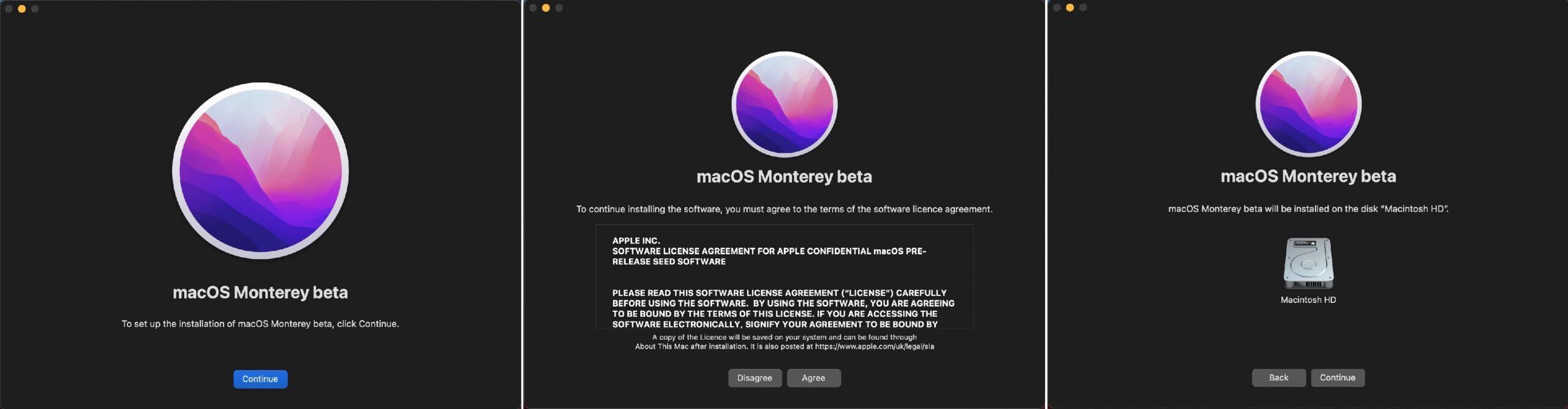 蘋果Apple macOS 12 Monterey Public Beta公開測試版安裝