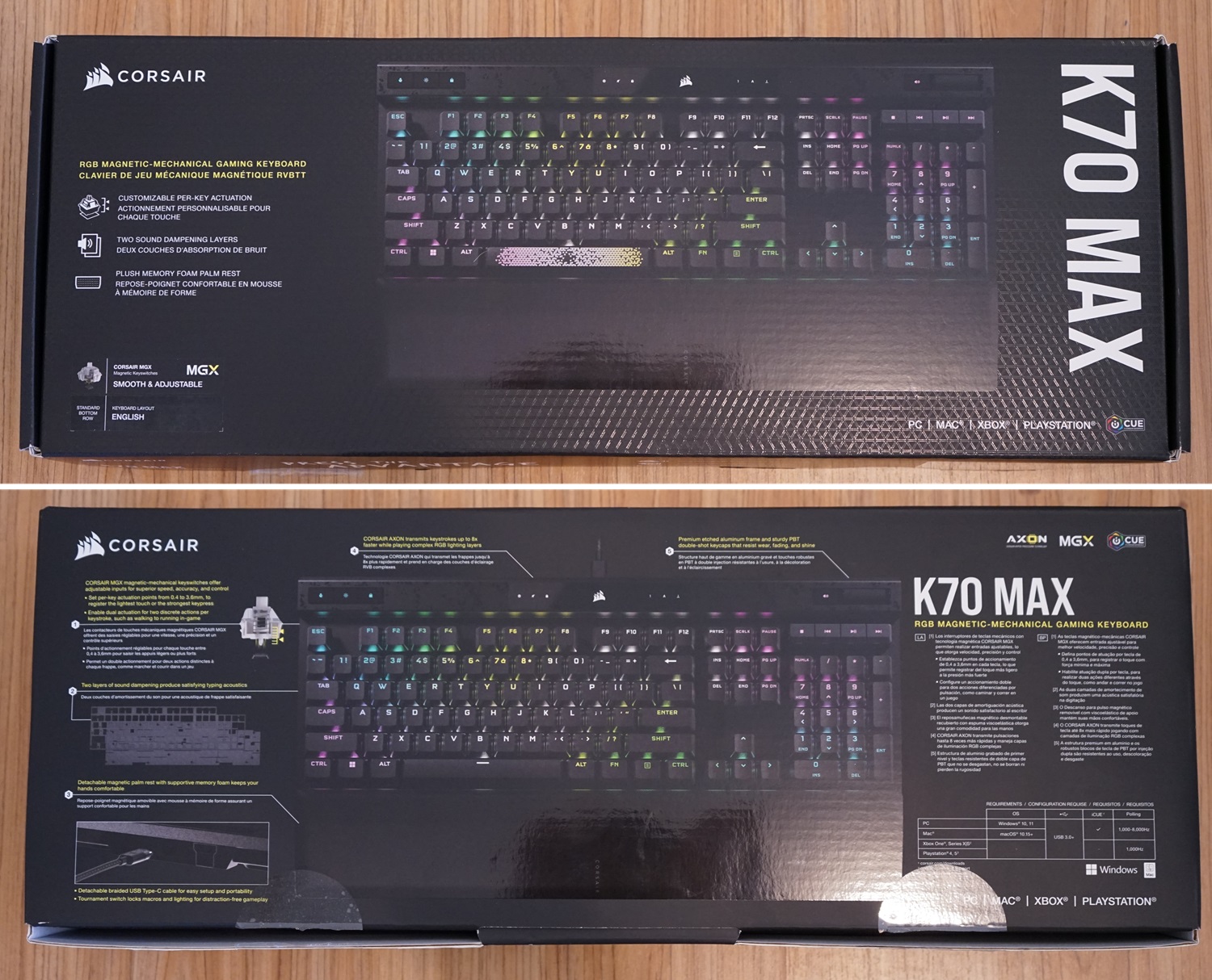 海盜船Corsair K70 MAX RGB機械鍵盤